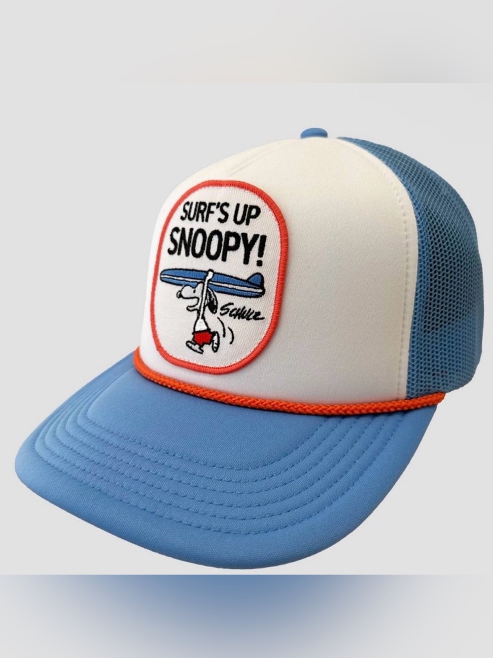 Target Blue and White 'Surf's Up Snoopy' Trucker Hat
